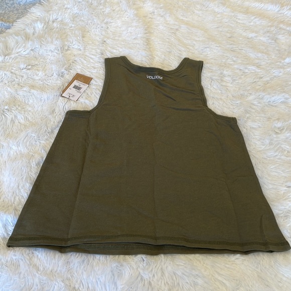 Volcom women’s dark green relaxed tank top XS 0/2  NWT - Picture 5 of 6